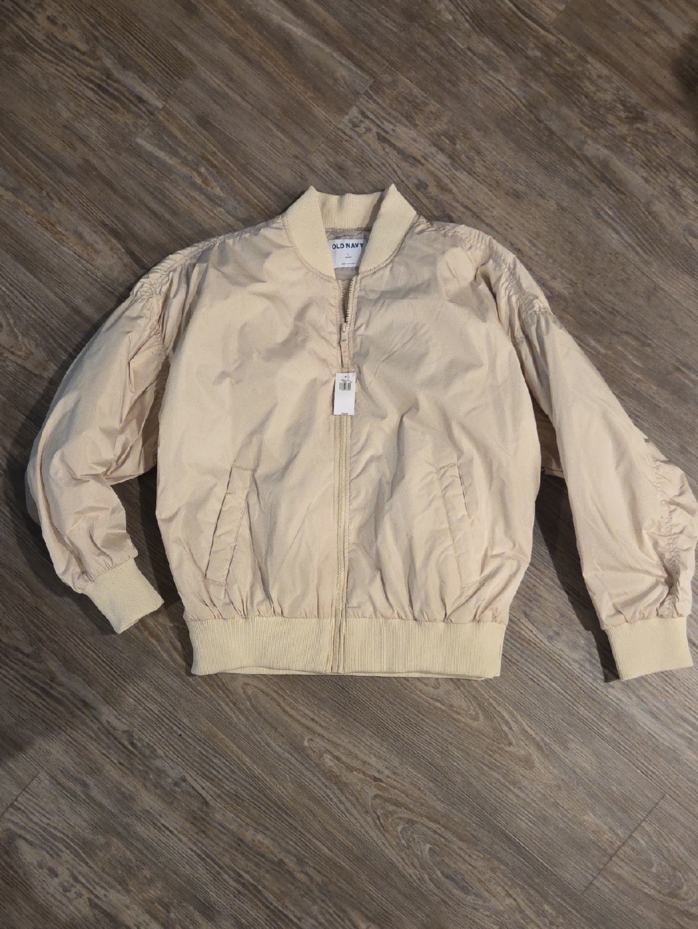 Old Navy Beige Bomber Jacket